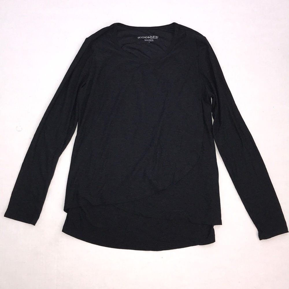 Beyond The Bump Long Sleeve Crossover Nursing Top